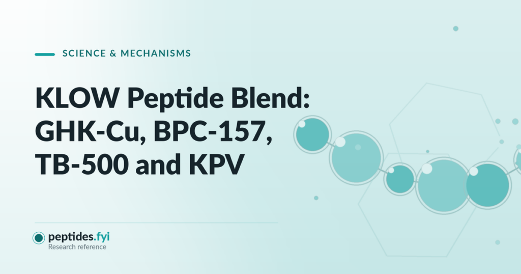 KLOW Peptide Blend: GHK-Cu, BPC-157, TB-500 & KPV