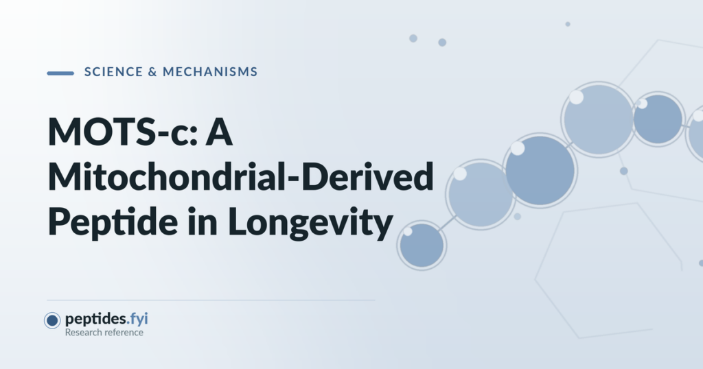 MOTS-c: A Mitochondrial-Derived Peptide in Longevity