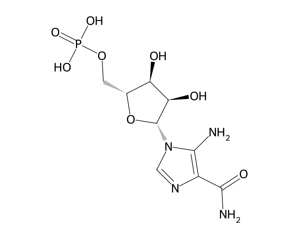 2D molecular structure of AICAR