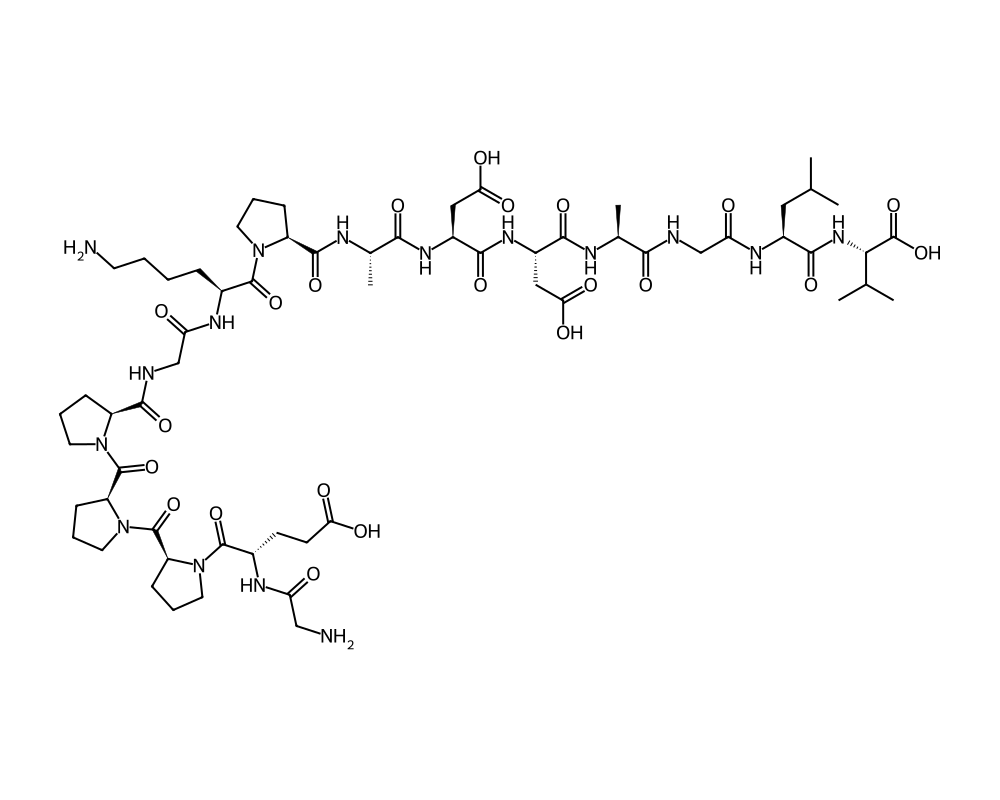 2D molecular structure of BPC-157