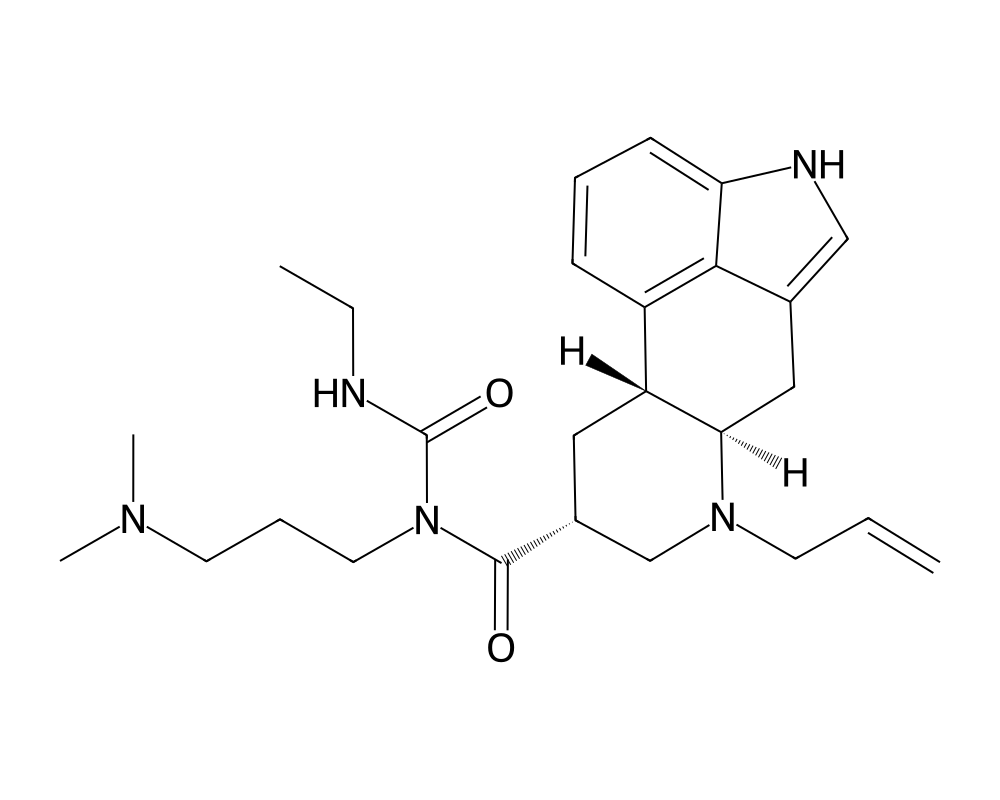 2D molecular structure of Cabergoline
