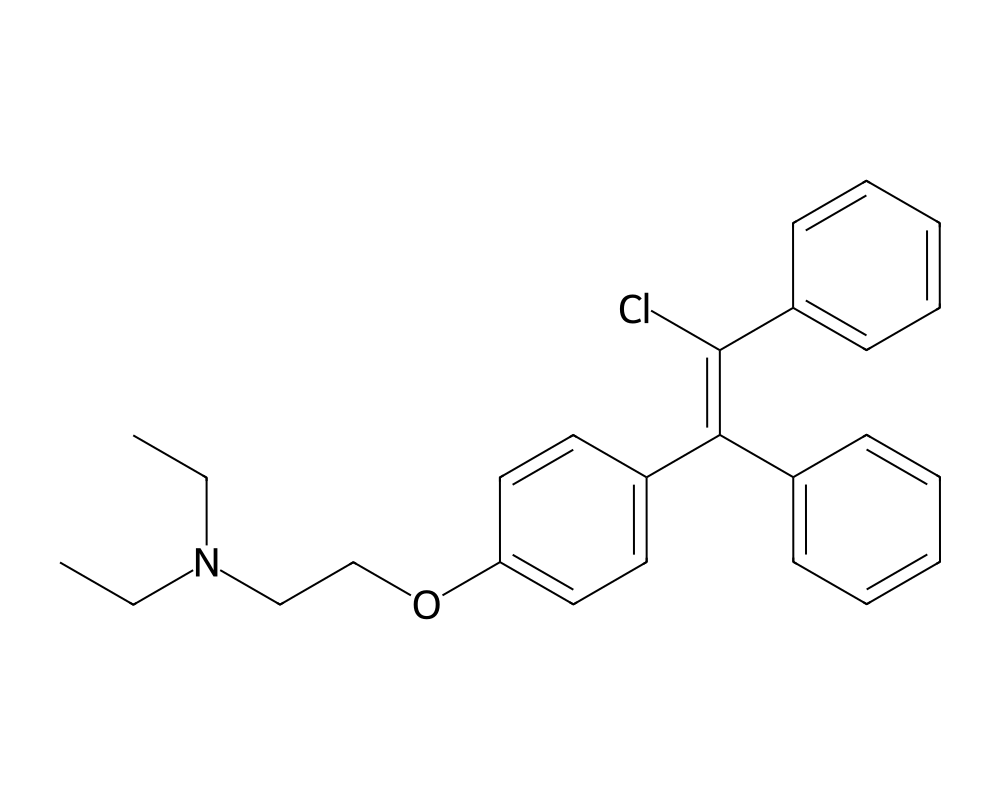 2D molecular structure of Clomiphene Citrate