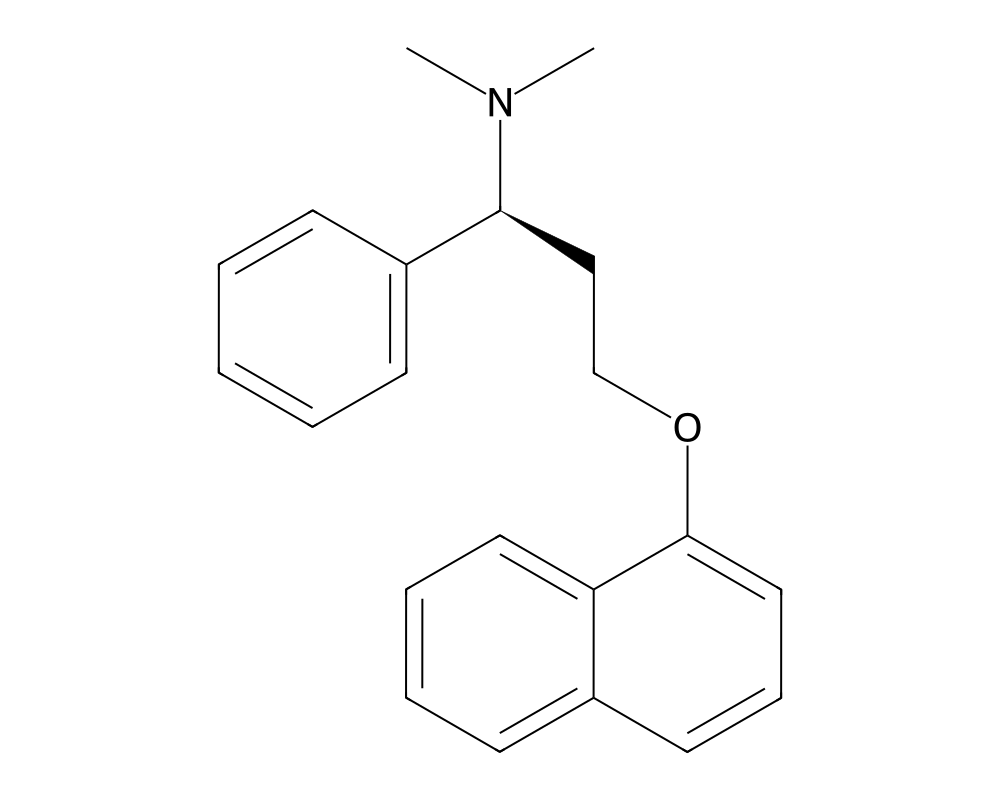 2D molecular structure of Dapoxetine