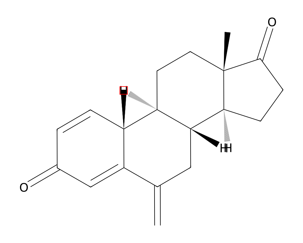 2D molecular structure of Exemestane
