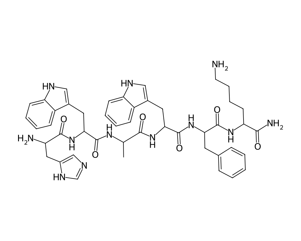 2D molecular structure of GHRP-6