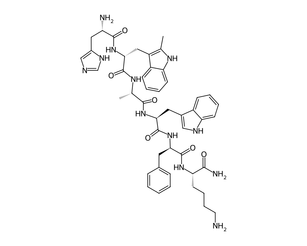 2D molecular structure of Hexarelin