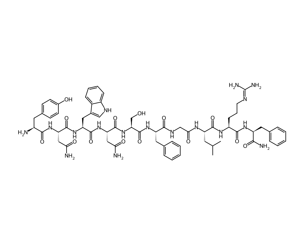 2D molecular structure of Kisspeptin-10