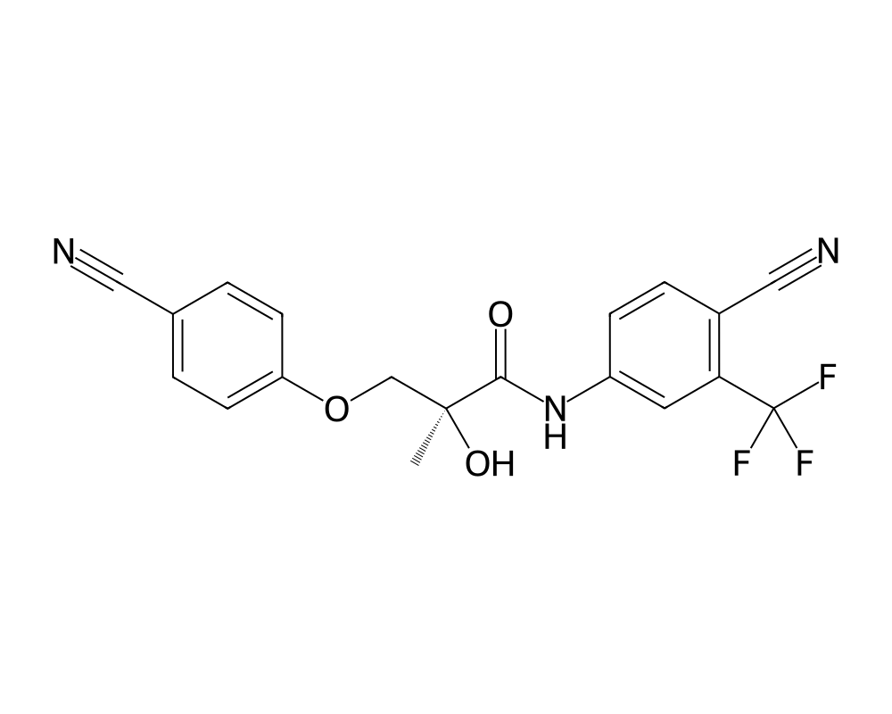 2D molecular structure of MK-2866 (Ostarine)