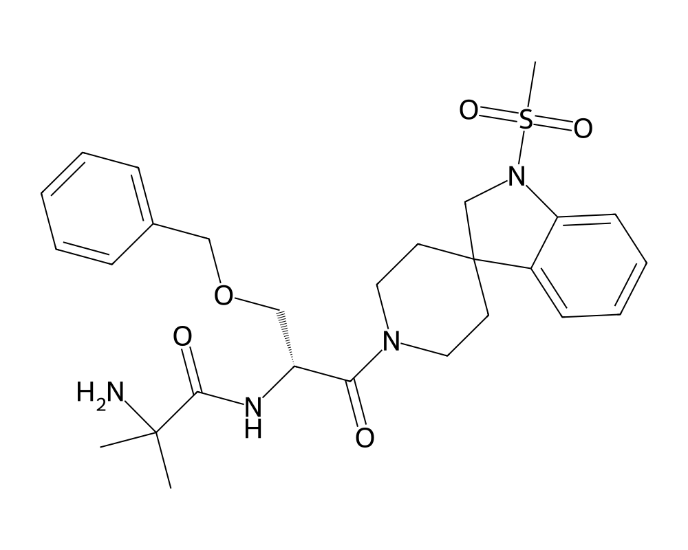 2D molecular structure of MK-677 (Ibutamoren)