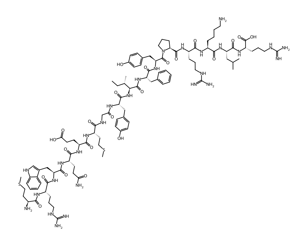 2D molecular structure of MOTS-C