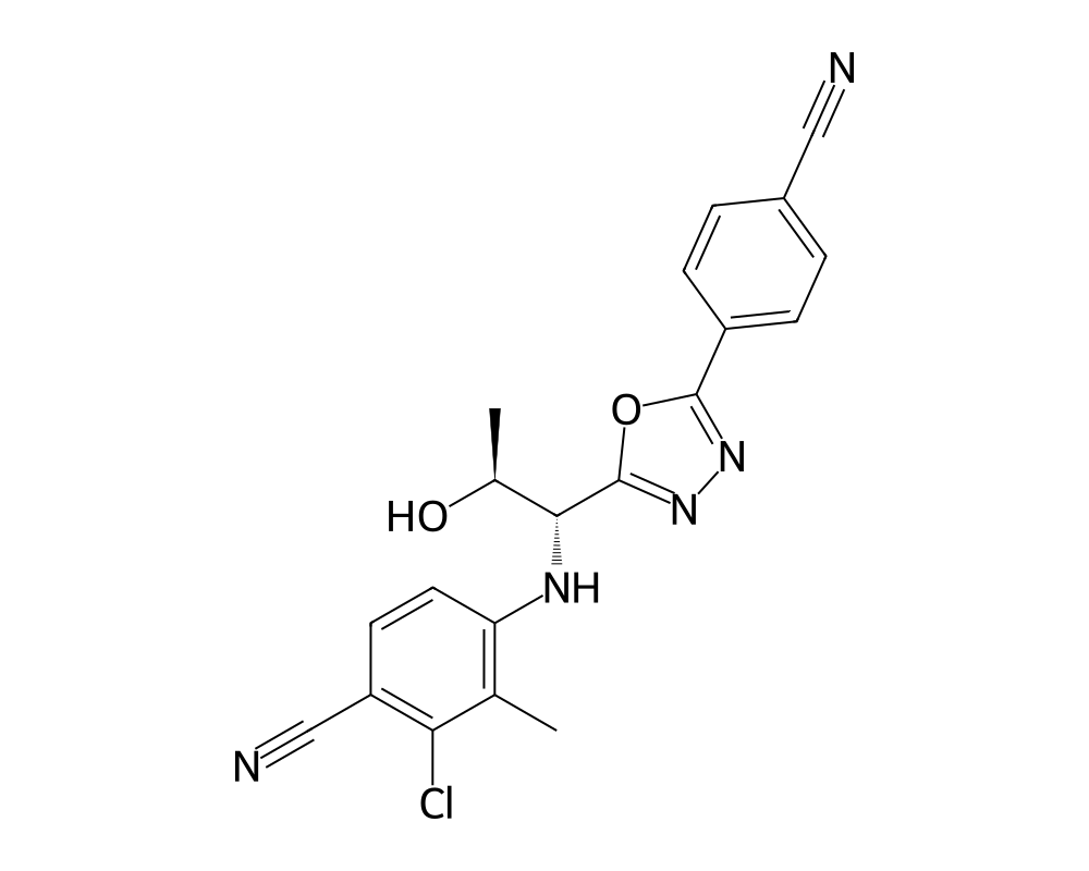 2D molecular structure of RAD-140 (Testolone)
