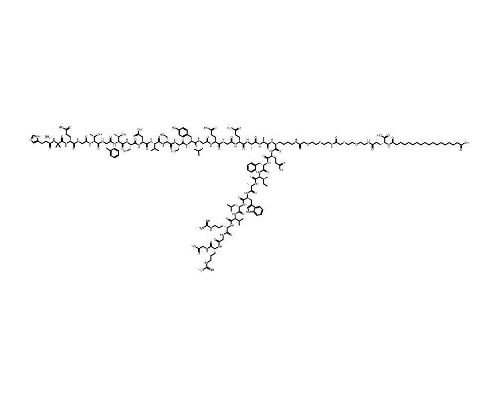 2D molecular structure of Semaglutide