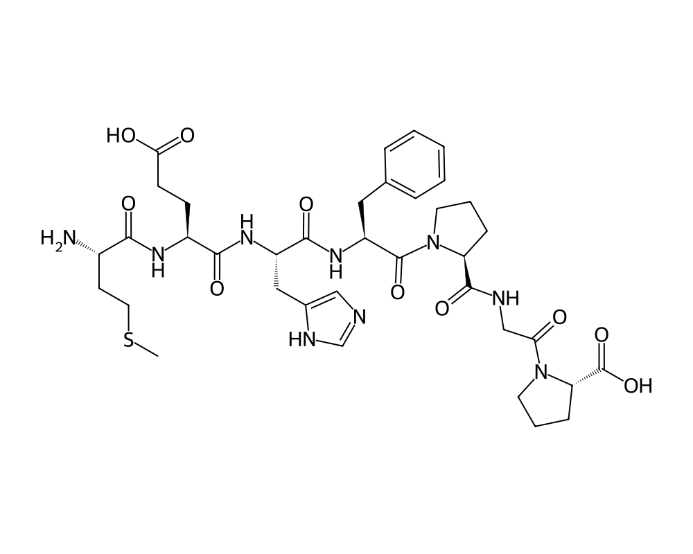 2D molecular structure of Semax